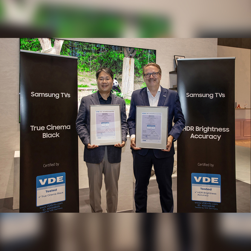 Les téléviseurs Samsung Neo QLED et QLED 2024 reçoivent les premières certifications d'excellence en qualité d'image de l'industrie décernées par le VDE