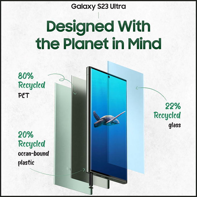 La série Galaxy S23 : créée dans le souci de l’avenir de notre planète