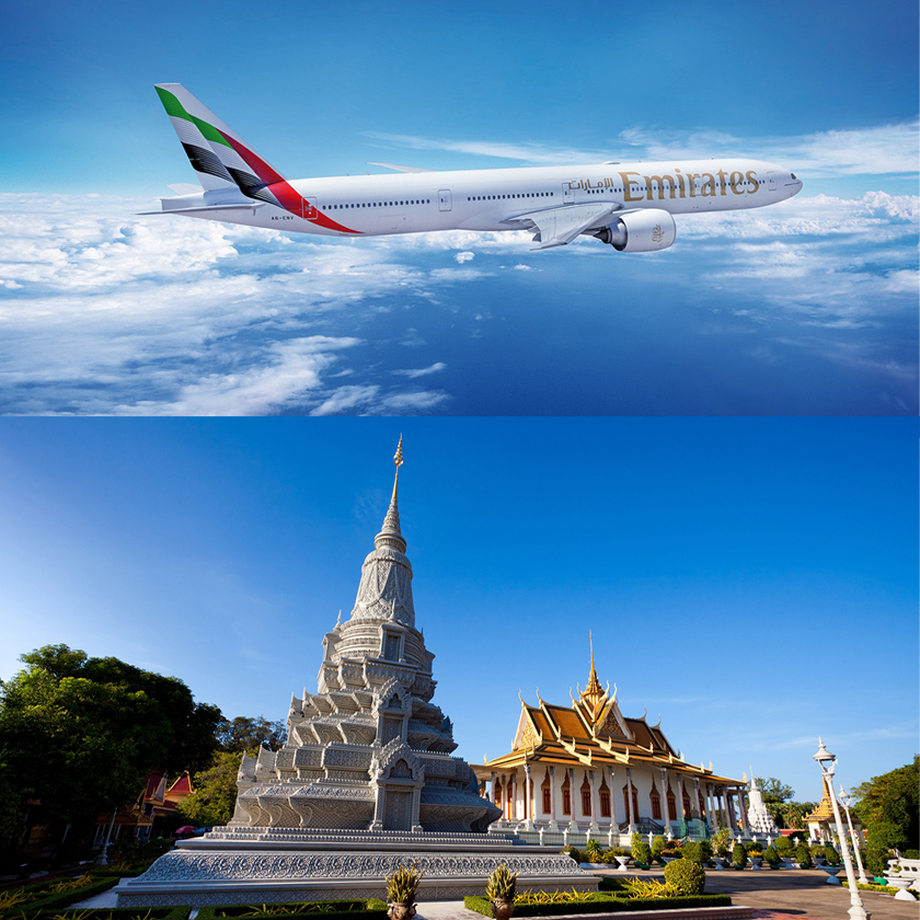 Emirates reprend ses vols quotidiens à destination de Phnom Penh via Singapour