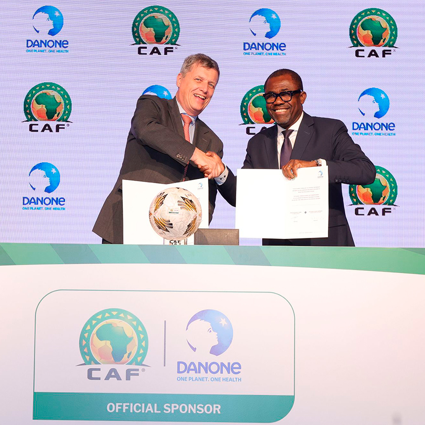 Danone devient Partenaire Officiel de la Confédération Africaine de Football (CAF) et réaffirme son engagement en faveur de la santé par l’alimentation et le sport