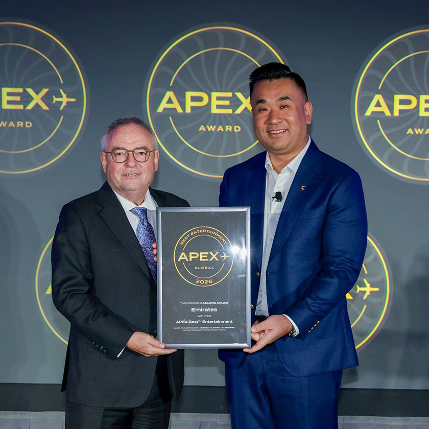 Emirates remporte 2 distinctions mondiales aux prix APEX 2026