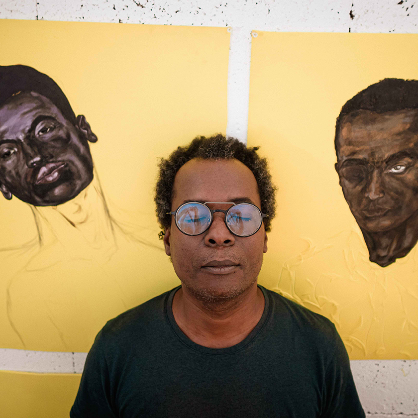 Exposition de l’artiste M’barek Bouhchichi Ce que je suis, ce que nous sommes Du 27 mai au 5 juillet 2025 à la galerie d’art L’Atelier 21