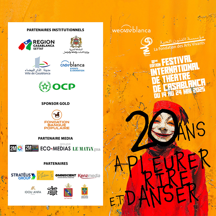 Festival International de Théâtre de Casablanca : 18ème édition du 14 au 24 mai 2025