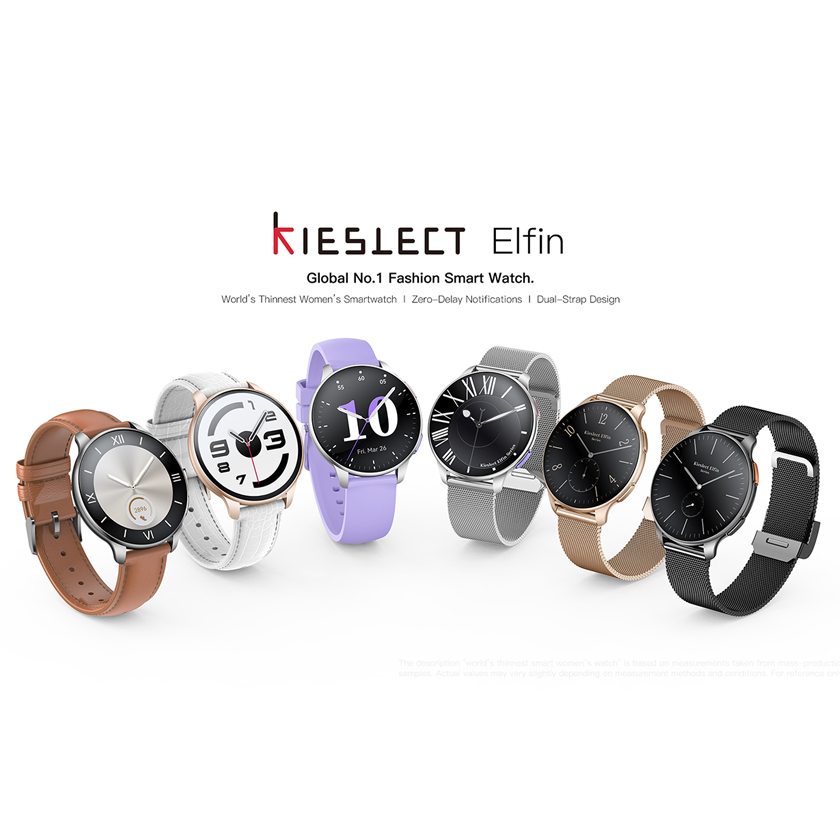 À l’occasion du 8 mars, Kieslect Maroc lance la smartwatch Elfin, la montre connectée la plus fine de sa catégorie dédiée aux femmes