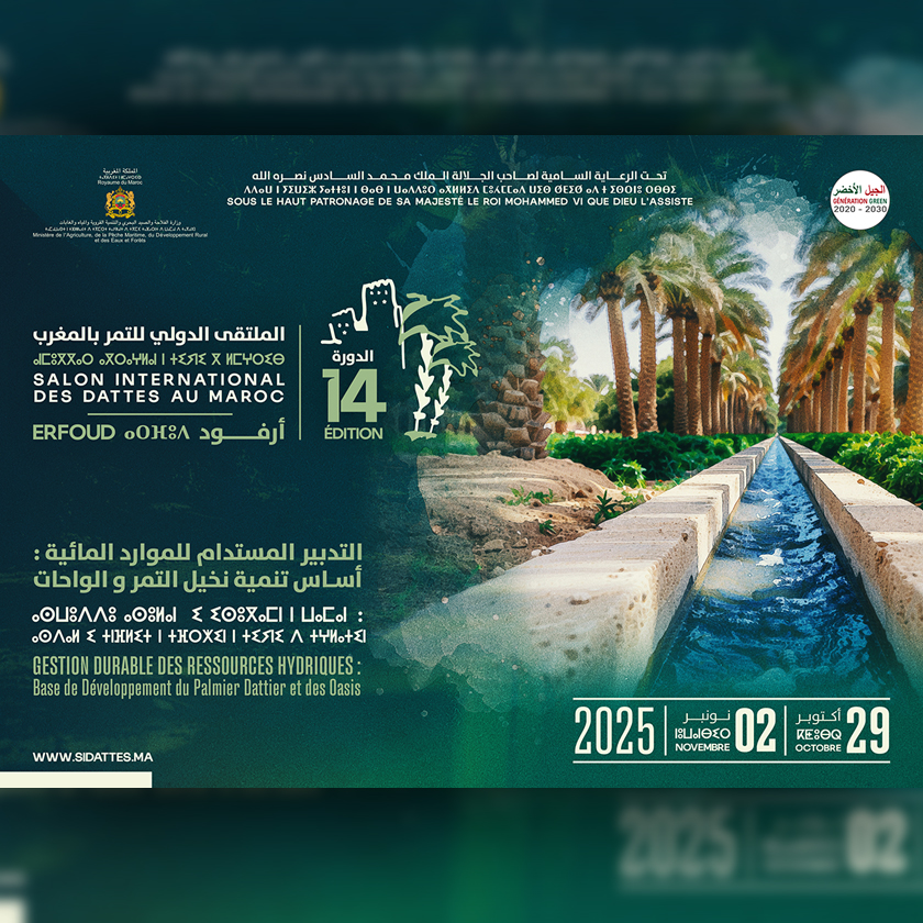 SIDATTES 2025 : Erfoud accueille la 14ème édition du Salon International des Dattes  au Maroc