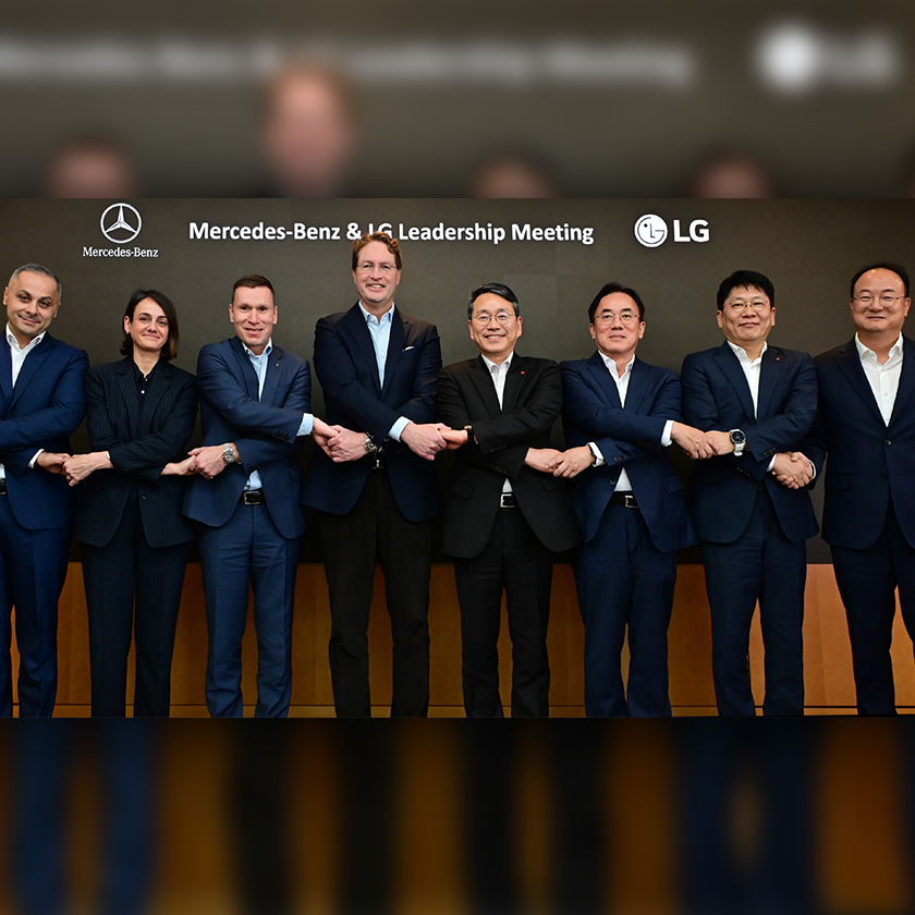 LG et Mercedes-Benz discutent leur collaboration “One LG Solution”